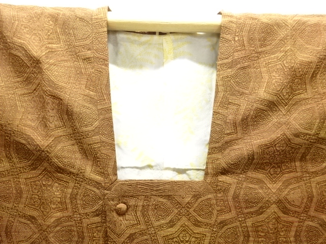  抽象模様織り出し道行コート